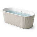 Freistehende Badewanne Oval Acryl Beige